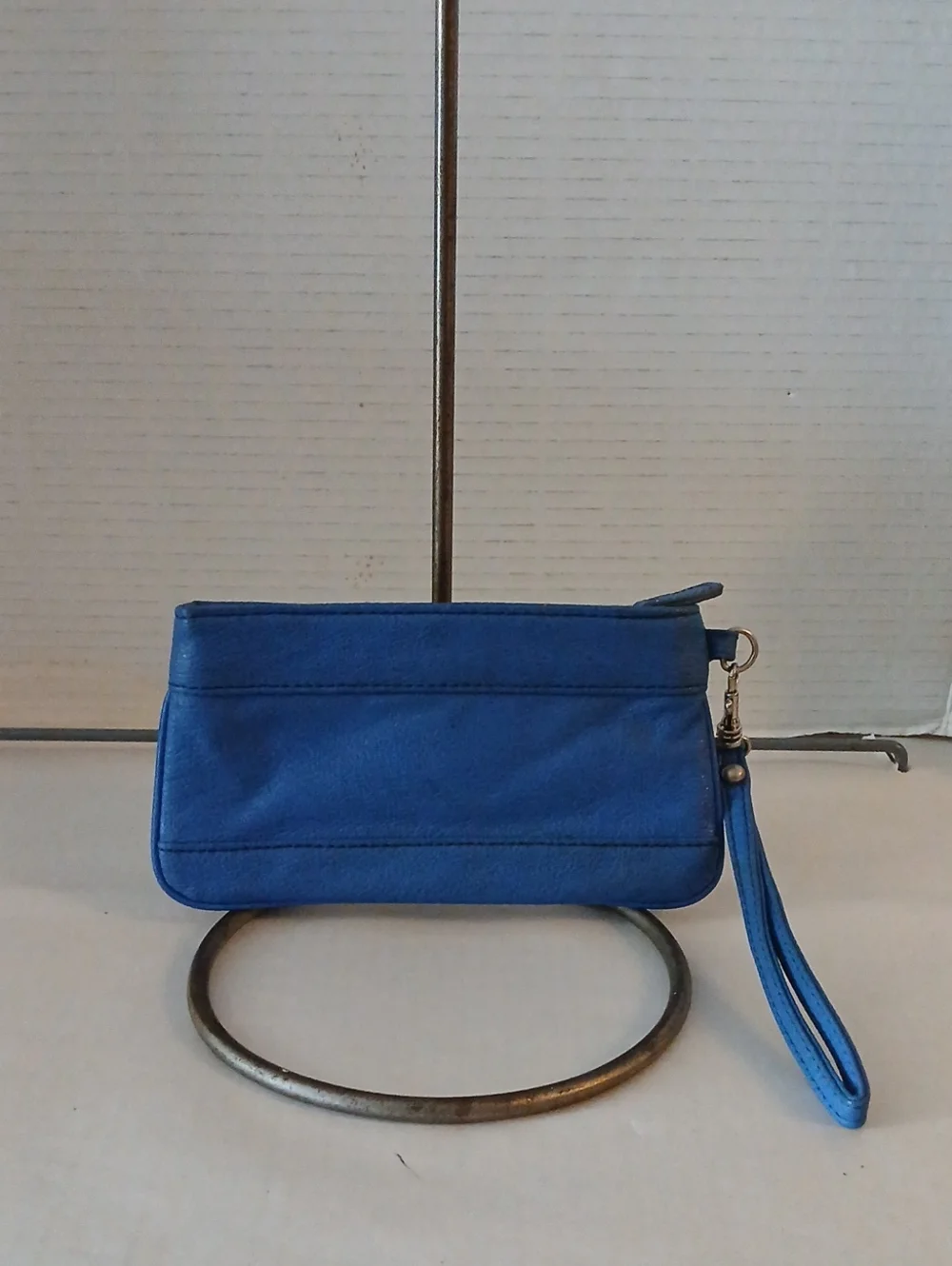 Poppie Jones Blue Wristlet Clutch